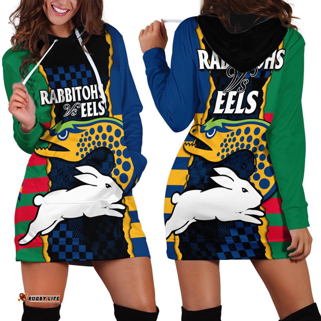 NRL Combine Rabbitohs and Eels Hoodie Dress 07