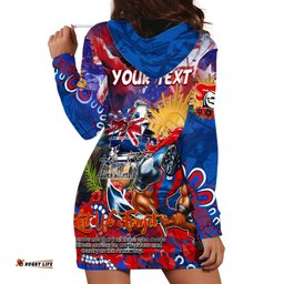 Personalised Australia Rugby Knights ANZAC Hoodie Dress Newcastle Scratch Style