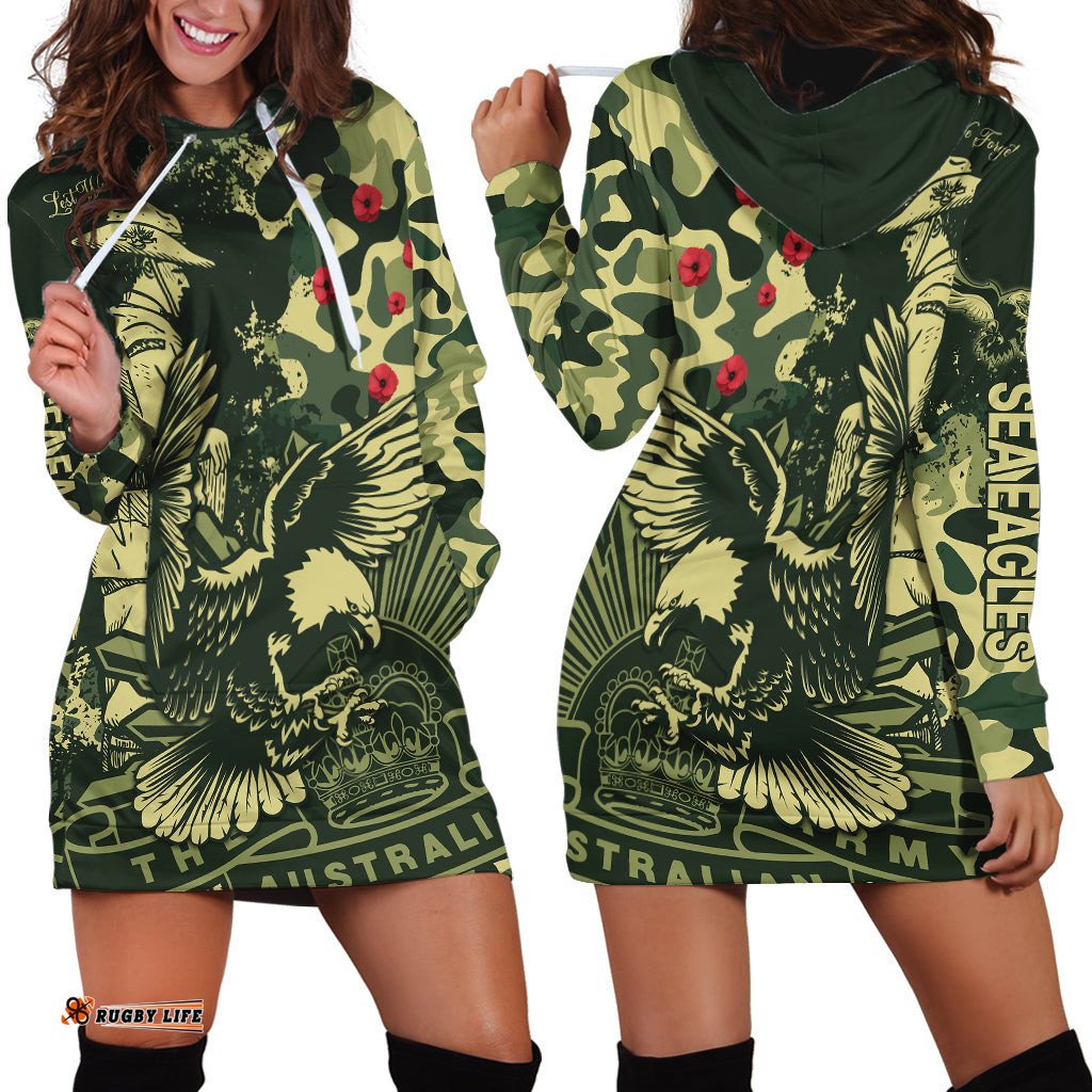 NRL ANZAC Sea Eagles Hoodie Dress Camouflage