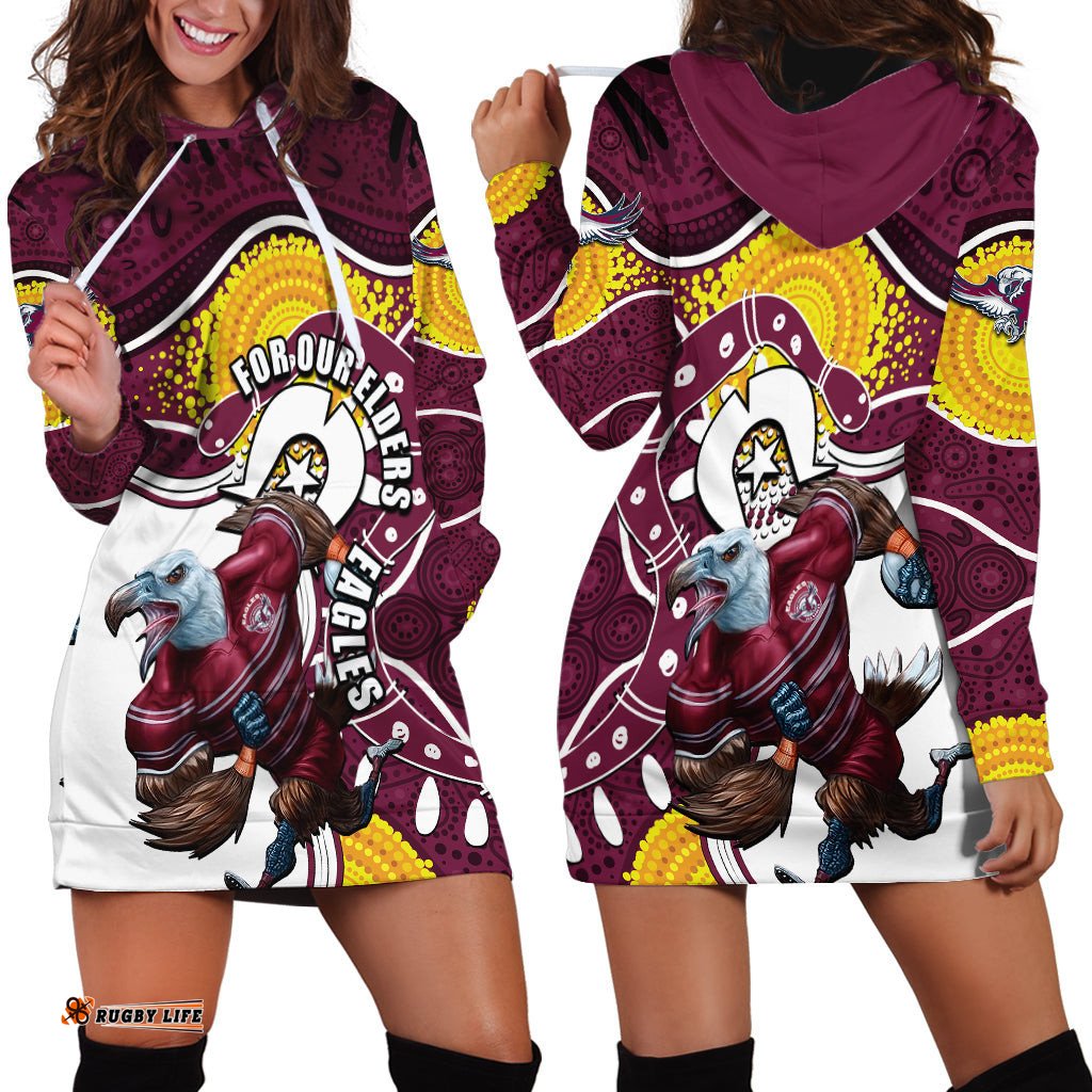 Sea Eagles Mascot NRL Hoodie Dress NAIDOC