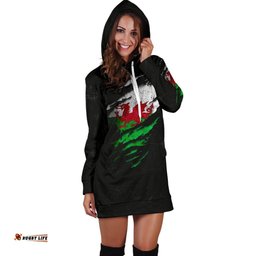 Wales In Me Hoodie Dress Special Grunge Style