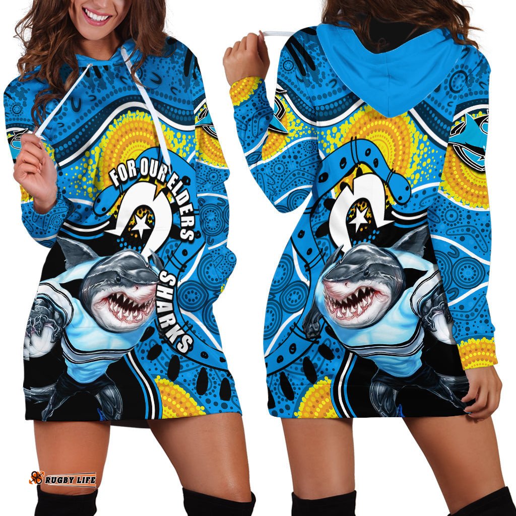 Sharks Mascot NRL Hoodie Dress NAIDOC