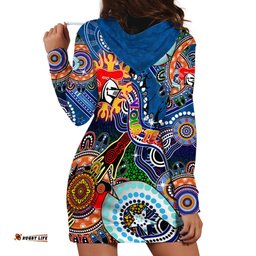 Personalised Knights NAIDOC Week 2024 Hoodie Dress Australia Aboriginal Dot Painting