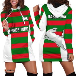 Rabbitohs Rugby Hoodie Dress Go Souths 1908 Sporty Style White