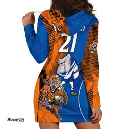 Custom Bulldogs and Tigers Hoodie Dress Rugby Mascot With Sporty Style