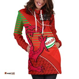 Wales Rugby Hoodie Dress Dragon Special CYMRU