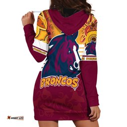 NRL Broncos Champions Hoodie Dress Proud Newcastle Aboriginal Vibe