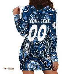 Personalised Blues NAIDOC Week 2024 Hoodie Dress Aussie Aboriginal Art