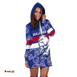 Western Bulldogs Hoodie Dress Aboriginal Patterns
