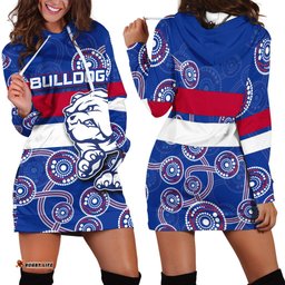 Western Bulldogs Hoodie Dress Aboriginal Patterns