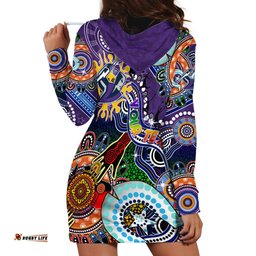 Personalised Storm NAIDOC Week 2024 Hoodie Dress Australia Aboriginal Dot Painting