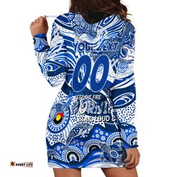 Custom NAIDOC Week 2024 Kangaroos Hoodie Dress Aboriginal Animals Keep The Fire Burning