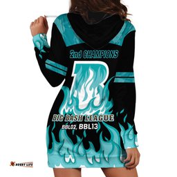 BBL Brisbane Heat Hoodie Dress 2nd Champions 2024 New History