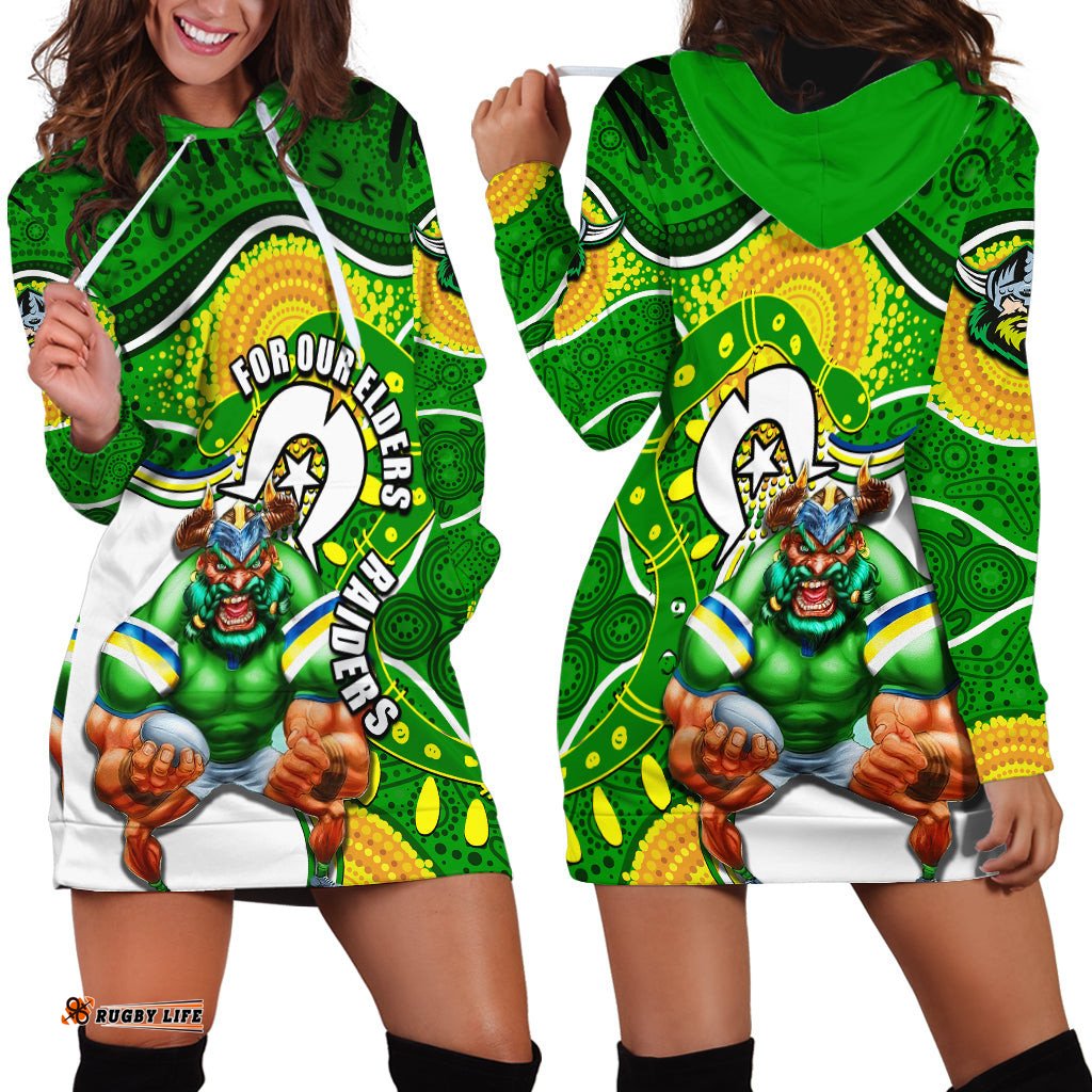 Raiders Mascot NRL Hoodie Dress NAIDOC