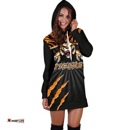 Wests Women's Hoodie Dress Rugby Tigers