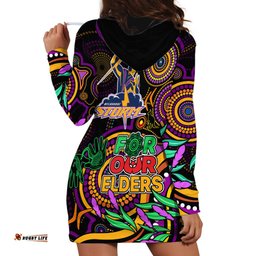 Storm Rugby Aboriginal Art Hoodie Dress NAIDOC Indigenous Tribal