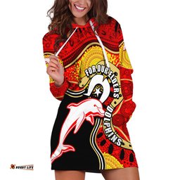 Dolphins Mascot NRL Hoodie Dress NAIDOC