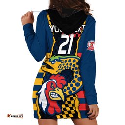 Custom NRL Eels Combine Roosters Rugby Hoodie Dress Sporty Style