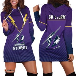 Storm Rugby Hoodie Dress Purple Sporty Go Storm