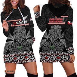 Aotearoa Toitu Te Tiriti Hoodie Dress Stand Together! Stand Stronger! NZ Tiki