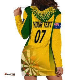 Custom Australia Darts Hoodie Dress National Color Basic