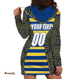 NRL Eels Hoodie Dress Mix Dot Aboriginal