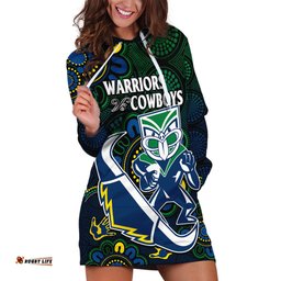 NRL Combine Warriors and Cowboys Hoodie Dress Aboriginal
