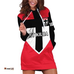 St Kilda Football Hoodie Dress Saints 150th Anniversary Sporty Style
