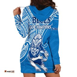Blues Super Rugby Hoodie Dress Kahurangi Go Champions