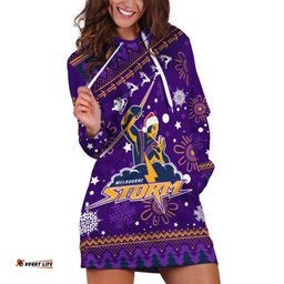 Custom Storm Rugby Hoodie Dress Chirstmas Vibe