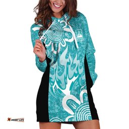 Brisbane Heat Custom Hoodie Dress Minimalism Aboriginal
