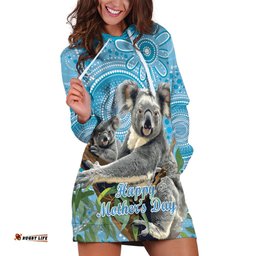 Australia Mothers Day Hoodie Dress I Love You Every Universe Aboriginal Art