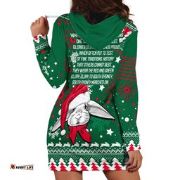 Rabbitohs Rugby Hoodie Dress Glory Glory The South Christmas Vibe Unique