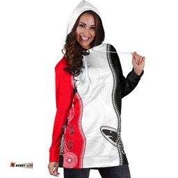 ST Kilda Women's Hoodie Dress Aboriginal