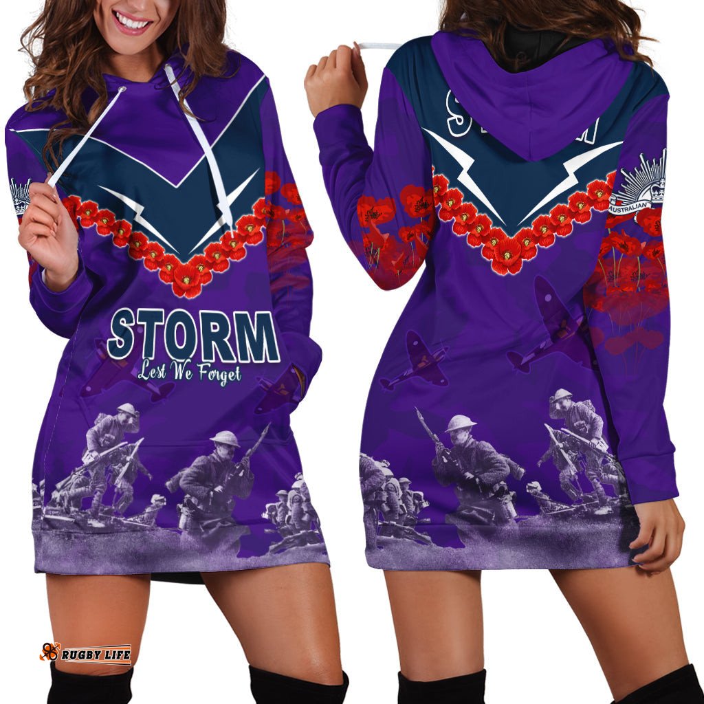 Storm Anzac Day Hoodie Dress Australian Soldiers Remember Them