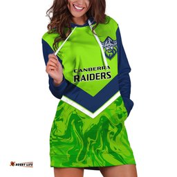 Personalised Raiders Rugby Hoodie Dress Canberra 1981 Sporty Style
