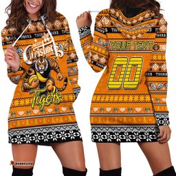 Personalized Tigers Football Xmas Hoodie Dress Australia AFL Mascot