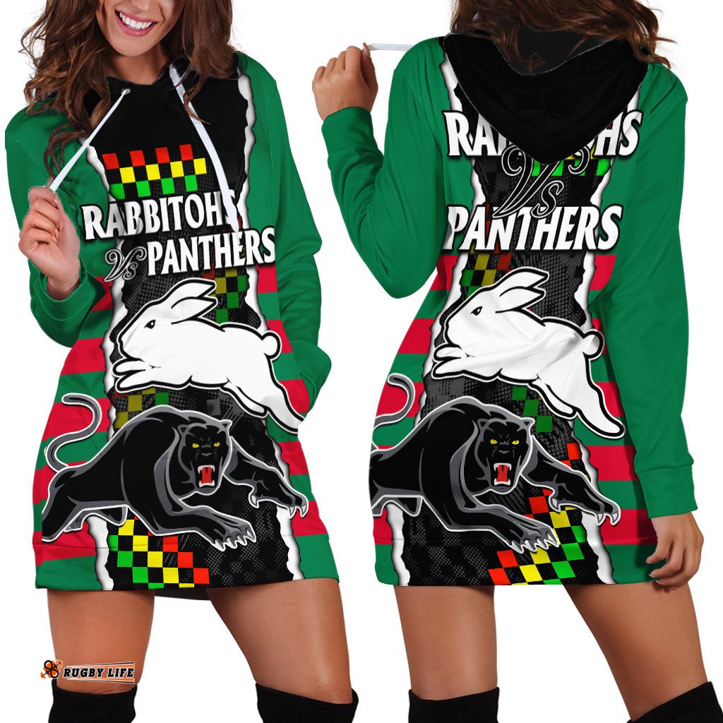 NRL Combine Rabbitohs and Panthers Hoodie Dress 08