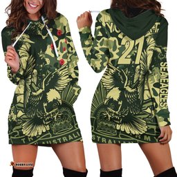Custom Text And Number NRL ANZAC Sea Eagles Hoodie Dress Camouflage