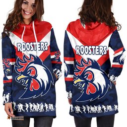 Sydney Women's Hoodie Dress Roosters Anzac Style