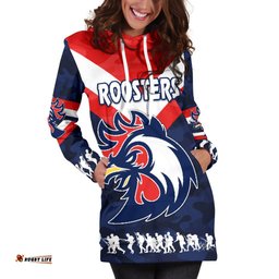 Sydney Women's Hoodie Dress Roosters Anzac Style