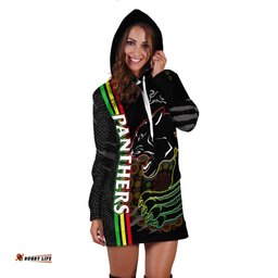 Penrith Panthers Rugby Hoodie Dress The Mountain Men Aboriginal Art Dynamic