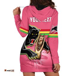 Personalised Panthers Hoodie Dress Premiers Back To Back Pink Version
