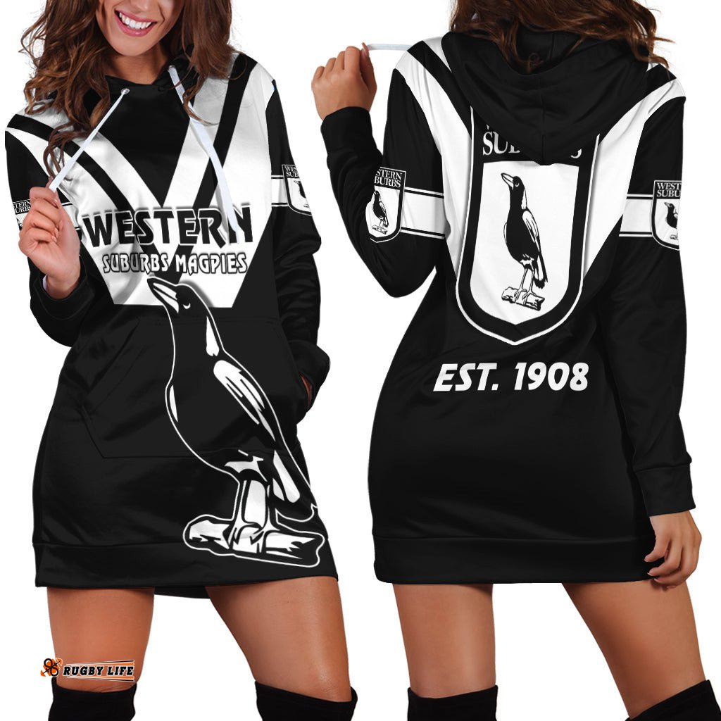Western Suburbs Magpies Hoodie Dress the One and Only