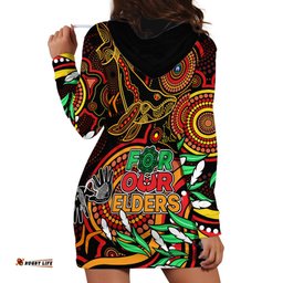 Dolphins Rugby Aboriginal Art Hoodie Dress NAIDOC Indigenous Tribal