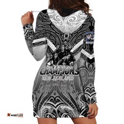 New Zealand Hoodie Dress Rugby Aotearoa Champions