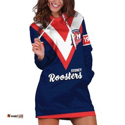 Personalised Roosters Rugby Hoodie Dress Tricolours 1908 Sporty Version