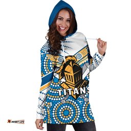 Titans Knight Women's Hoodie Dress Gold Coast