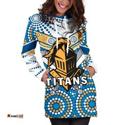 Titans Knight Women's Hoodie Dress Gold Coast