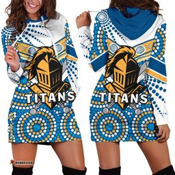 Titans Knight Women's Hoodie Dress Gold Coast